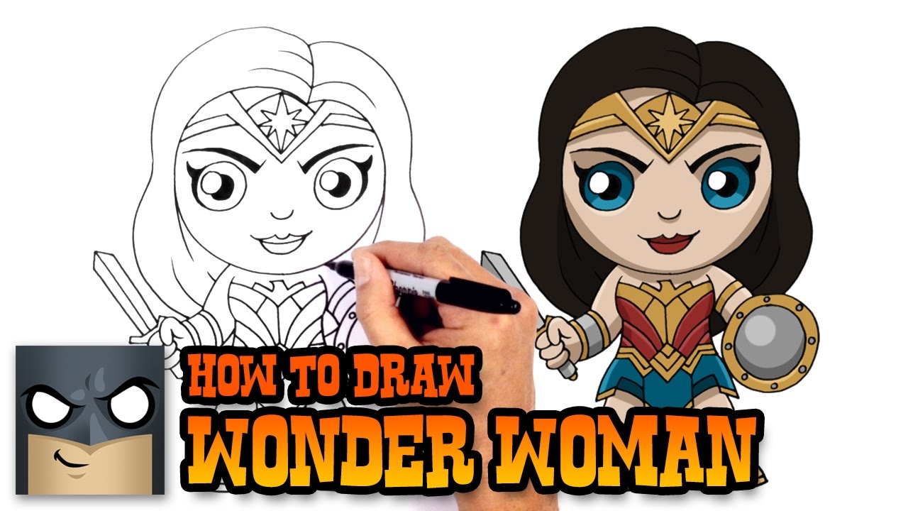 1280x720 how to draw wonder woman justice league - Wonder Woman Cartoon Drawing