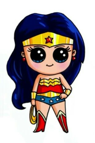 310x467 Do You Want More Cute In Your Life Go - Wonder Woman Cartoon Drawing