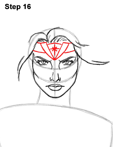 386x500 how to draw wonder woman - Wonder Woman Drawing