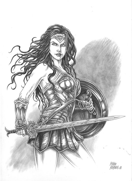 509x700 wonder woman - Wonder Woman Drawing