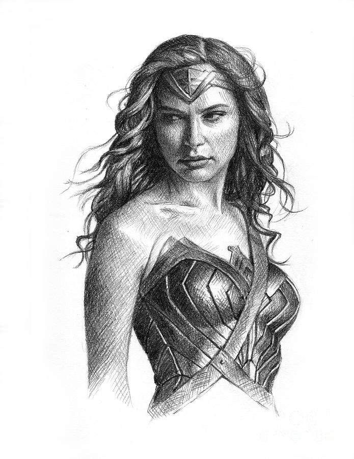 695x900 wonder woman drawing - Wonder Woman Drawing