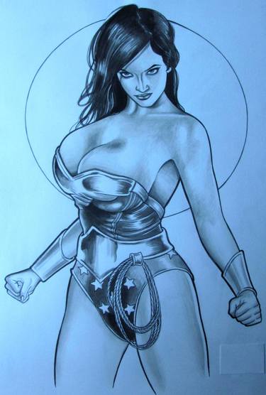 375x556 Wonderwoman Drawing - Wonder Woman Drawing