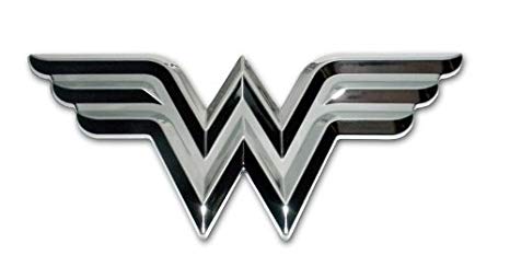 466x254 dc comics wonder woman symbol premium chrome auto - Wonder Woman Logo Drawing