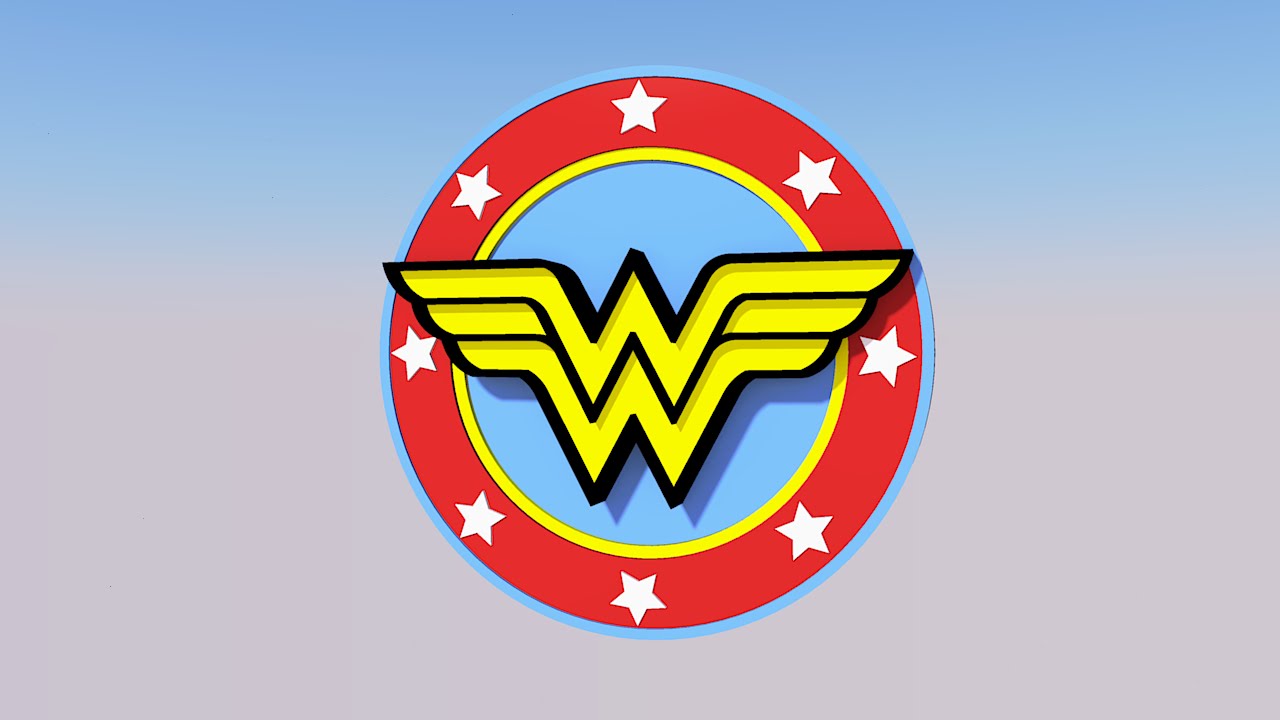 1280x720 wonder woman logo - Wonder Woman Logo Drawing