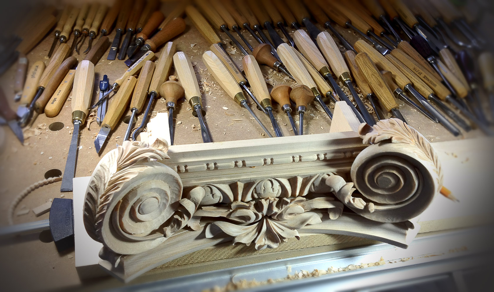 1680x994 wood carver about wood carving shop how we do it architectural - Wood Carving Drawing