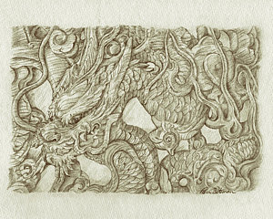 300x240 wood carving drawings fine art america - Wood Carving Drawing