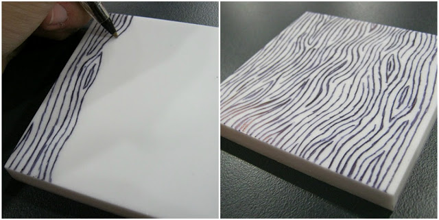 640x321 diy how to make a wood grain stamp - Wood Grain Drawing