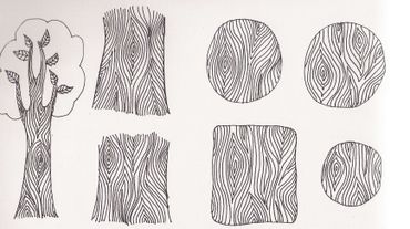 370x207 Things Are Better With A Parrott Thin Lines - Wood Grain Line Drawing
