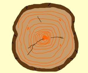 300x250 Top View Of A Wood Log Drawing - Wood Log Drawing