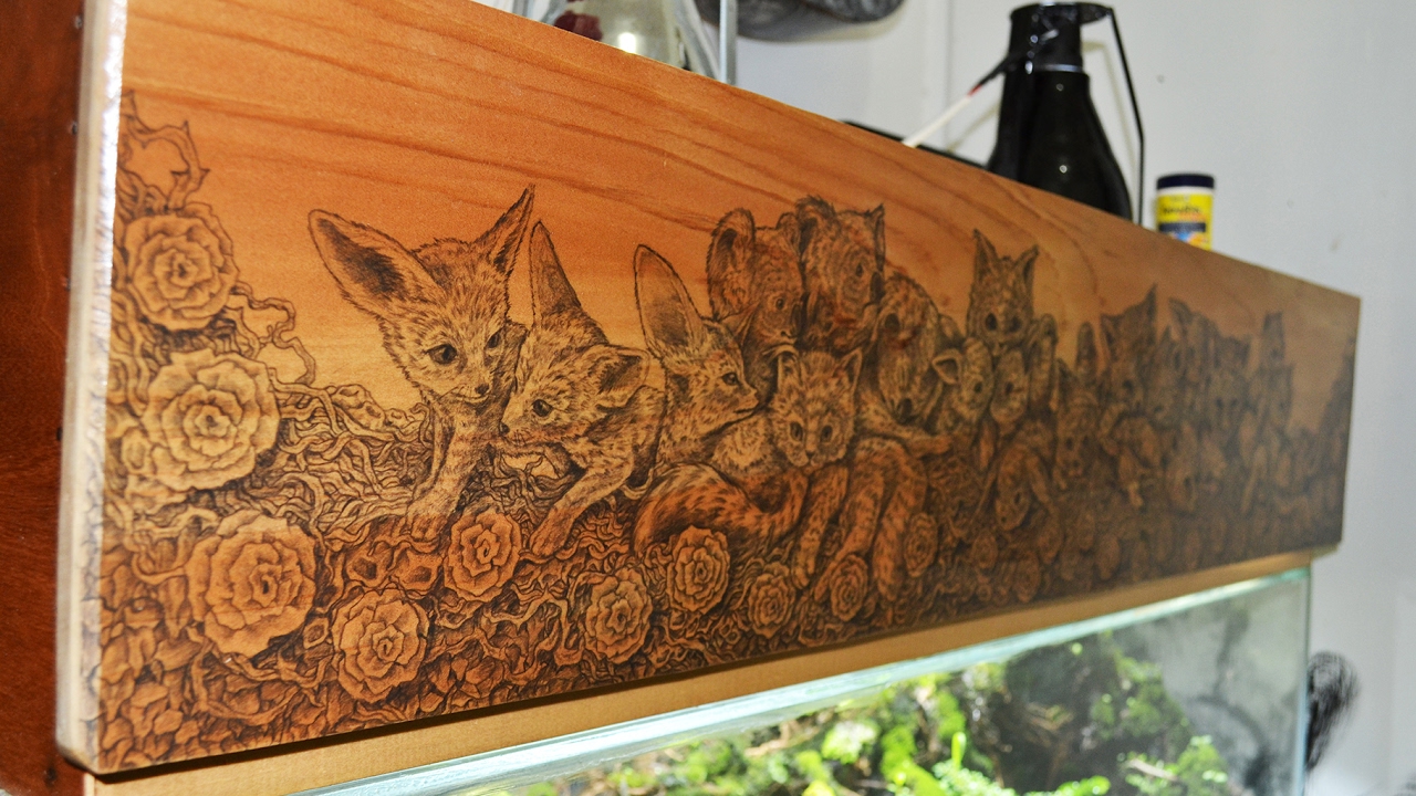 1280x720 drawing on wooden plank - Wood Plank Drawing