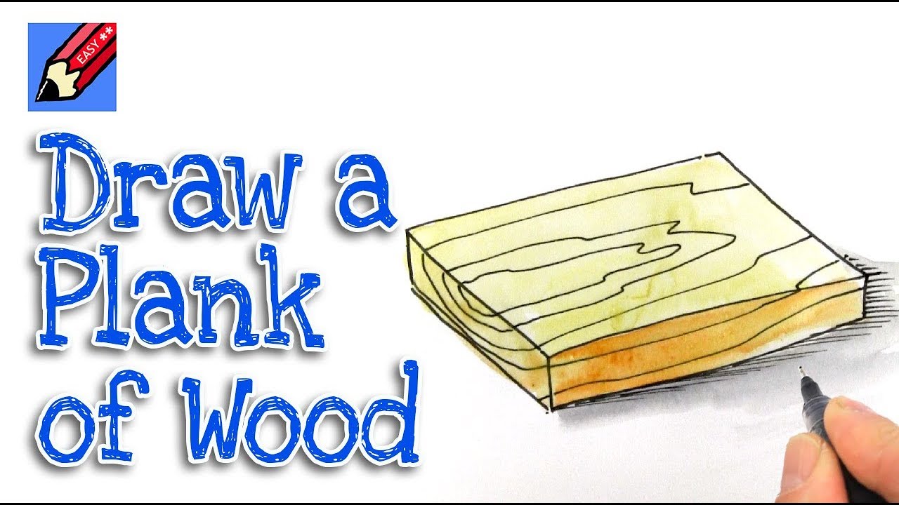 1280x720 how to draw a plank of wood real easy - Wood Plank Drawing