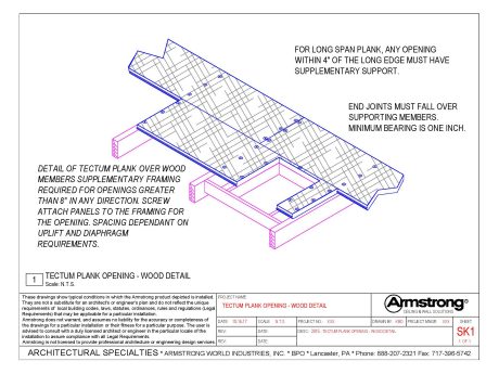 460x345 tectum i drawing armstrong building solutions - Wood Plank Drawing