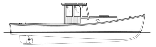 599x180 diana hylan brown boatbuilders brooklin, maine building - Wooden Boat Drawing