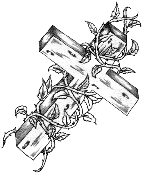 492x600 drawing woods wooden cross huge freebie! download - Wooden Cross Drawing