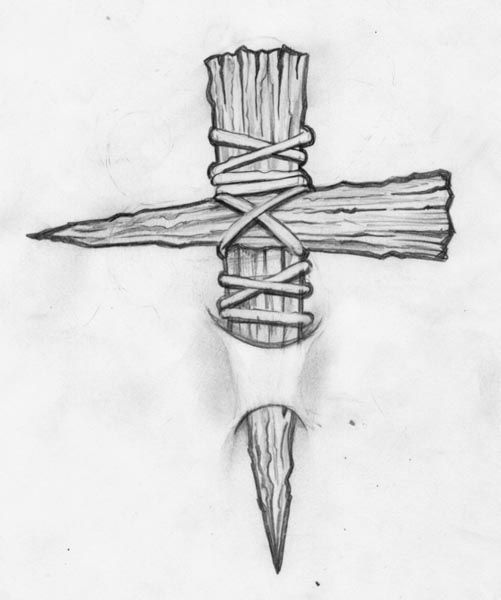 501x600 wood cross drawing wooden cross sketch related keywords - Wooden Cross Drawing