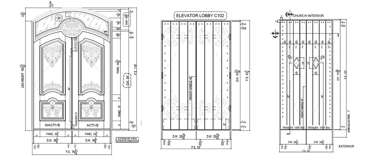 1272x550 door drawing interior door for free download - Wooden Door Drawing