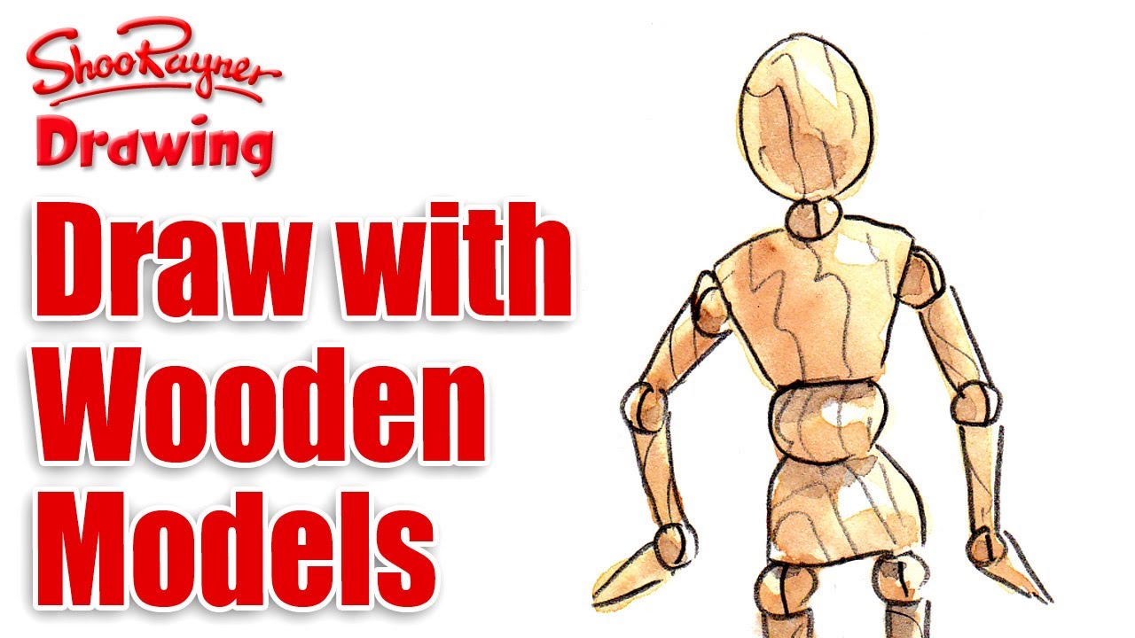 1280x720 how to draw with wooden mannequin models - Wooden Drawings