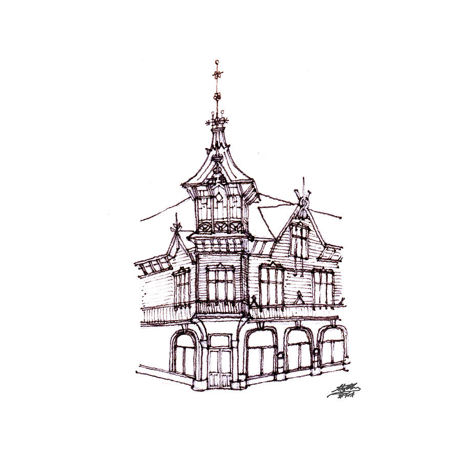 900x900 Old Wooden House Drawing - Wooden House Drawing