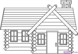 271x186 Wooden Houses - Wooden House Drawing
