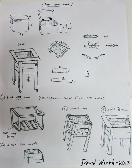 502x640 plans, dimensions, size, make a wood cooler pallet stand - Wooden Pallet Drawing