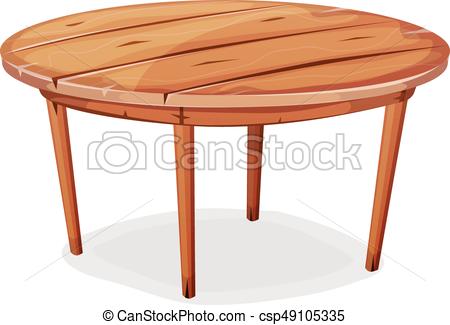 450x325 Cartoon Wood Table Illustration Of A Cartoon Funny Rounded Wooden - Wooden Table Drawing