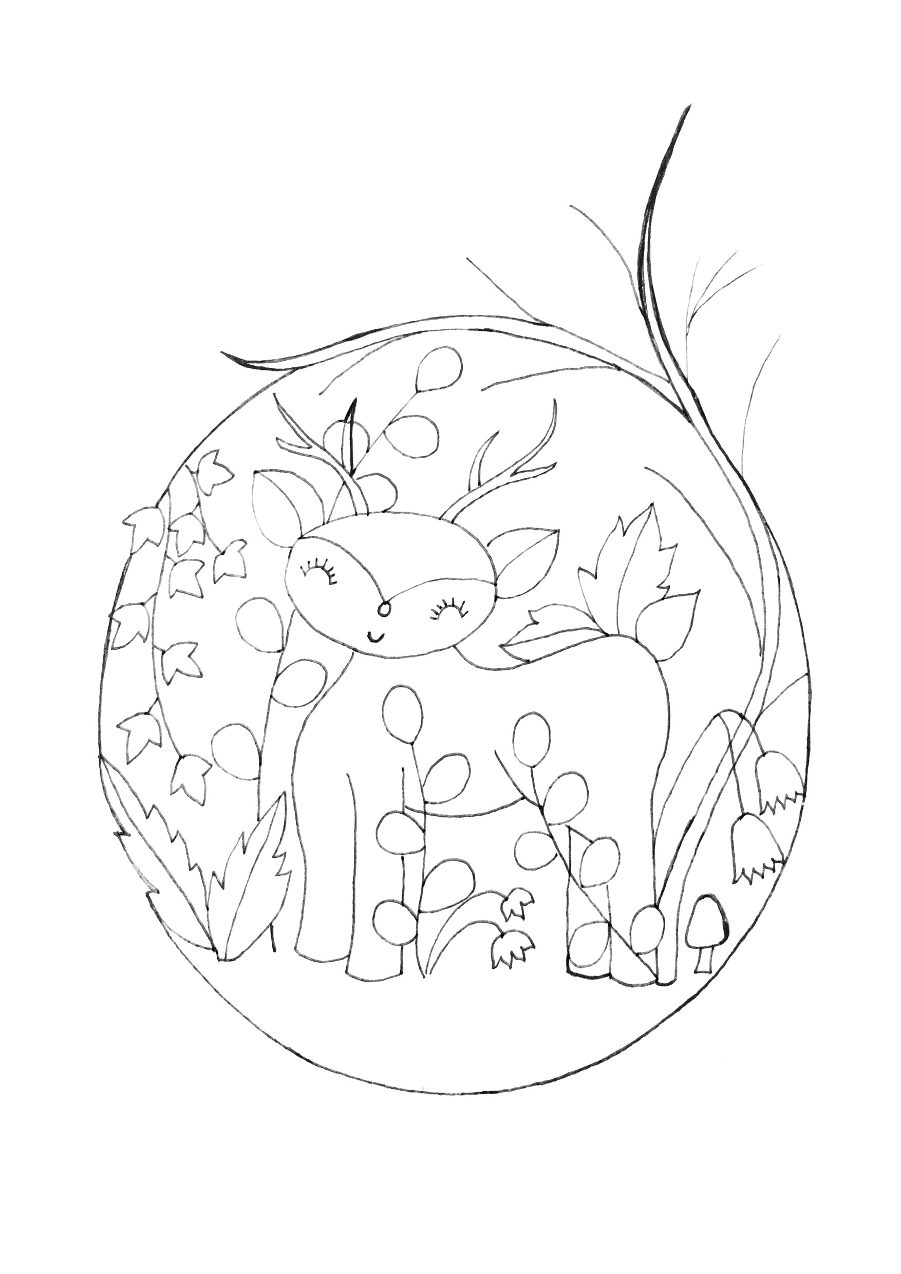 1754x2480 woodland animal illustration tutorial - Woodland Animal Drawings