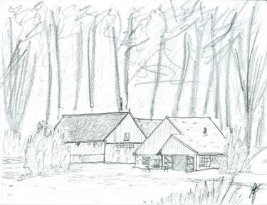 375x288 woodland farm drawing - Woodland Drawing