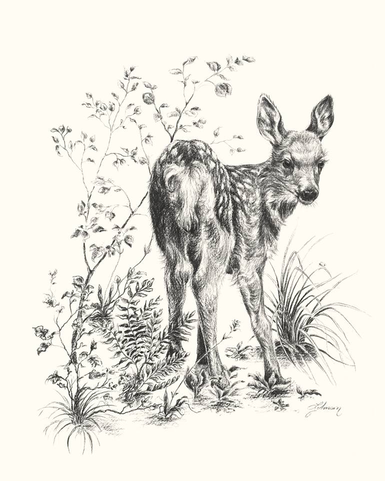 770x961 woodland prince drawing - Woodland Drawing