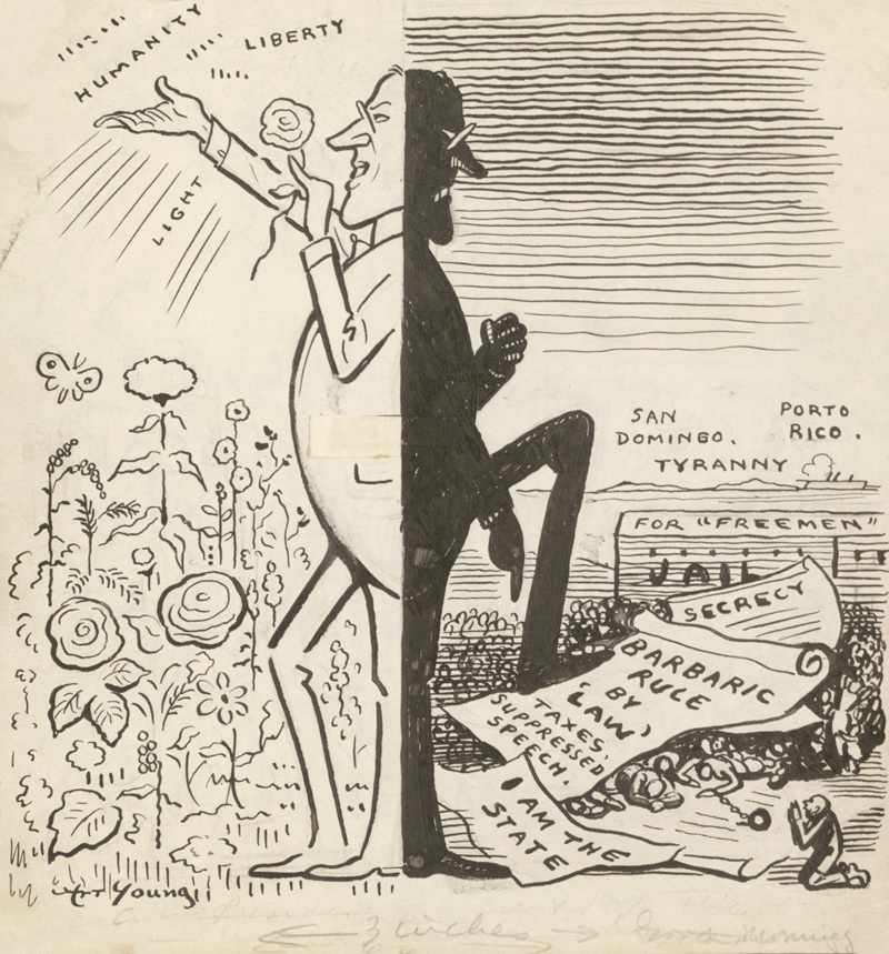 800x859 loyola university chicago digital special collections - Woodrow Wilson Drawing