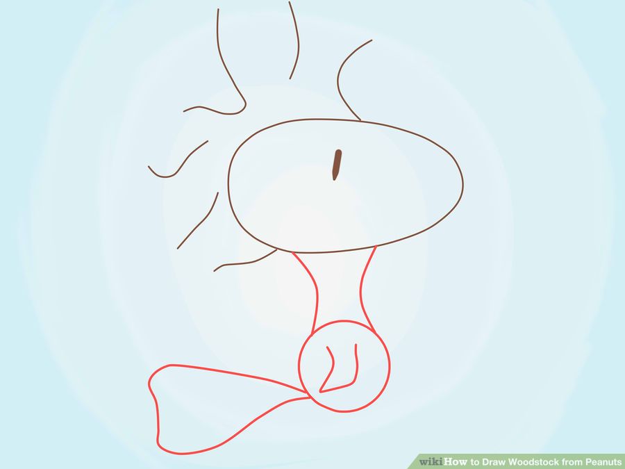 900x675 Learn How To Draw Woodstock In Easy Steps Charlie Brown Cafe - Woodstock Drawing