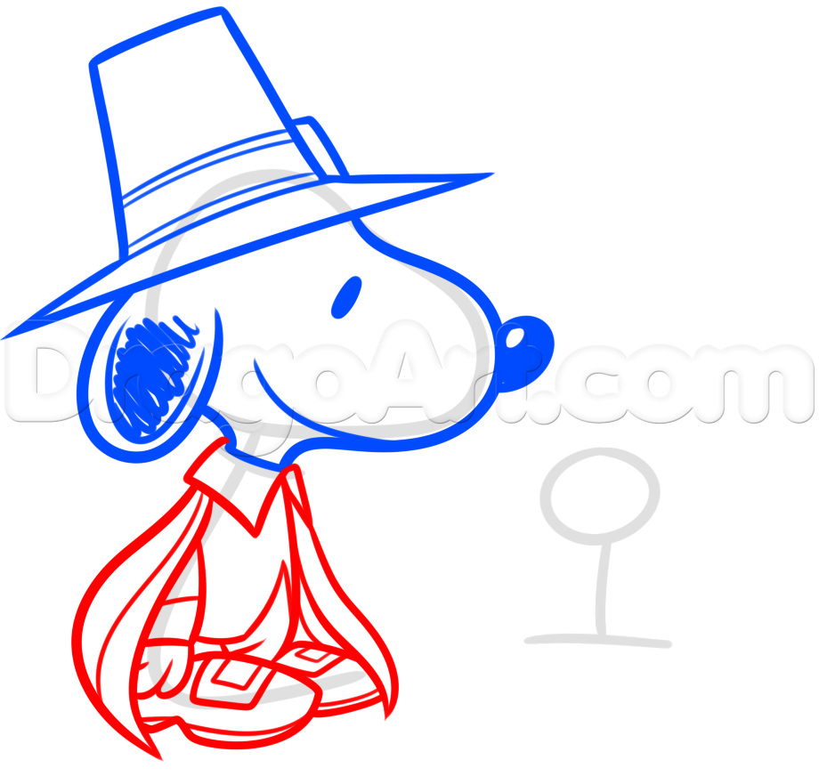 920x872 Thanksgiving Snoopy And Woodstock Drawing Lesson, Step - Woodstock Drawing