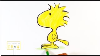 320x180 How To Draw Woodstock Step - Woodstock Drawing