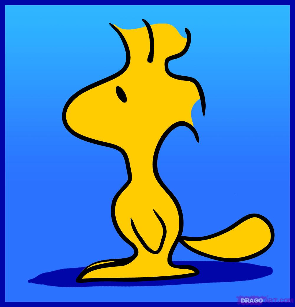 1000x1042 How To Draw Woodstock, Step - Woodstock Drawing