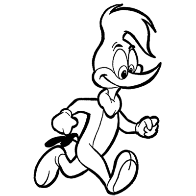 400x400 how to draw woody woodpecker with easy step - Woody Drawing