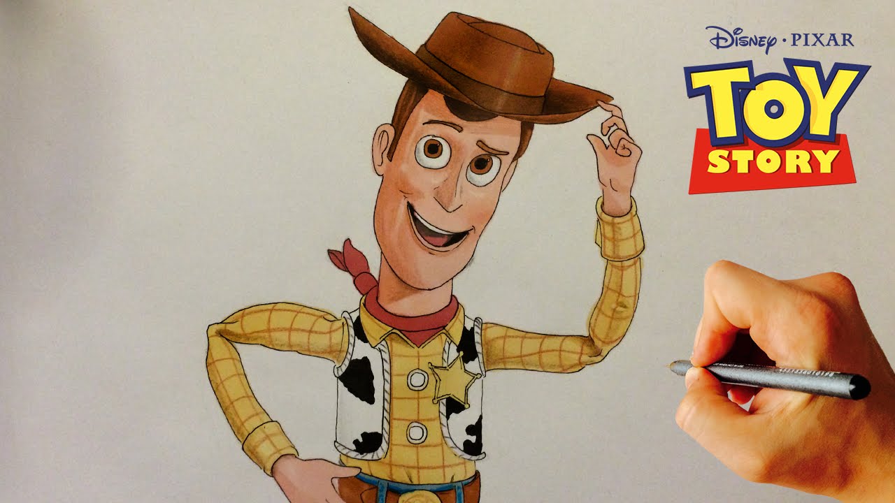 1280x720 how to draw woody from pixar's toy story - Woody Drawing