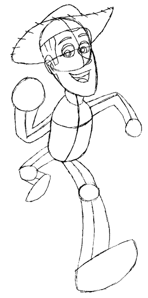 300x603 step how to draw woody drawing lesson - Woody Drawing