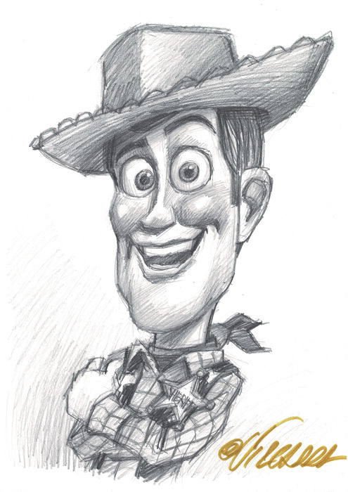 495x700 Toy Story - Woody Drawing