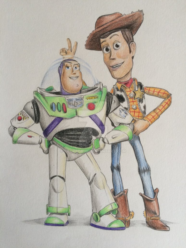 774x1032 woody and buzz toy story drawing - Woody Drawing
