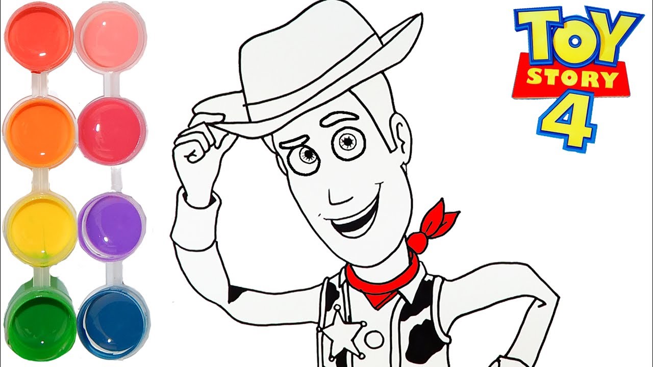 1280x720 how to draw color woody from toy story learning w coloring - Woody Toy Story Drawing