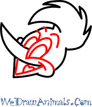 300x350 how to draw woody woodpecker - Woody Woodpecker Drawing