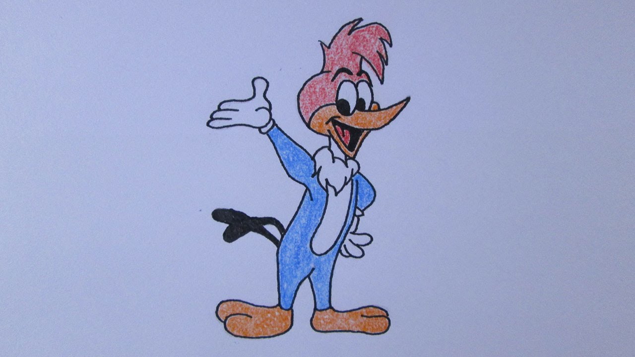 1280x720 how to draw woody woodpecker - Woody Woodpecker Drawing