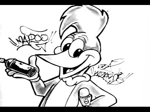 480x360 come and learn to draw woody woodpecker cartoon - Woody Woodpecker Drawing
