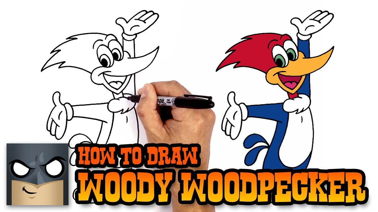 1280x720 how to draw woody woodpecker - Woody Woodpecker Drawing