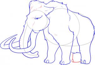 302x208 How To Draw How To Draw A Mammoth - Wooly Mammoth Drawing