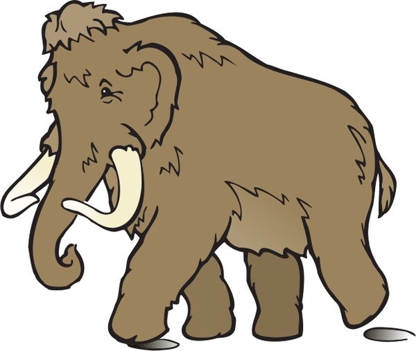 600x507 Wooly Mammoth Free Vector In Open Office Drawing - Wooly Mammoth Drawing