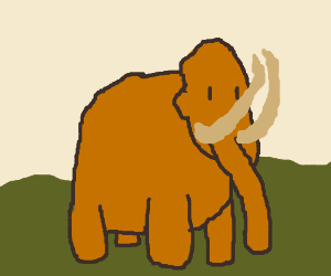 300x250 Wooly Mammoth Drawing - Wooly Mammoth Drawing