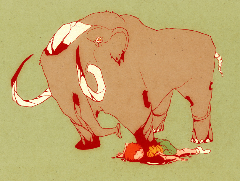 811x614 Step Wooly Mammoth - Wooly Mammoth Drawing