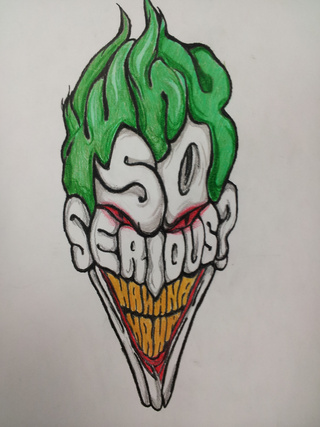 320x427 for tbt! joker word art i did - Word Art Drawing