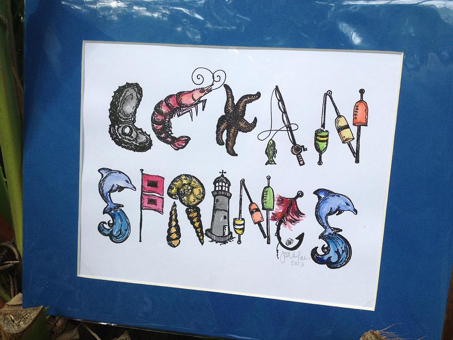 900x675 ocean springs word art drawing - Word Art Drawing