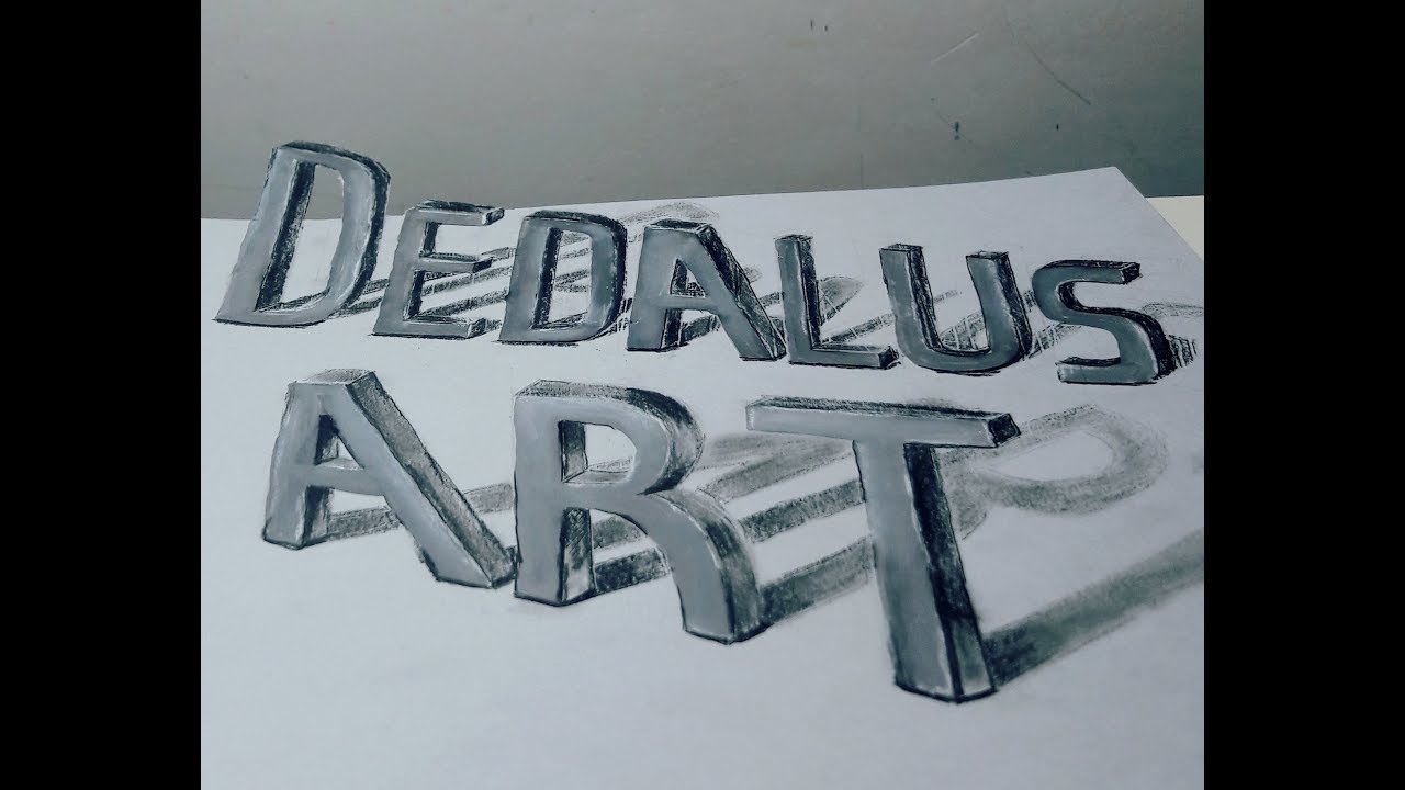 1280x720 word art, drawing, optical illusion, how to draw art - Word Art Drawing